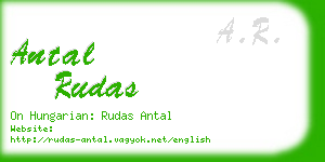 antal rudas business card